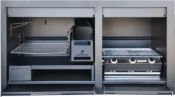 1500 Pro Combination Braai | Built-in | Mild Steel/Black