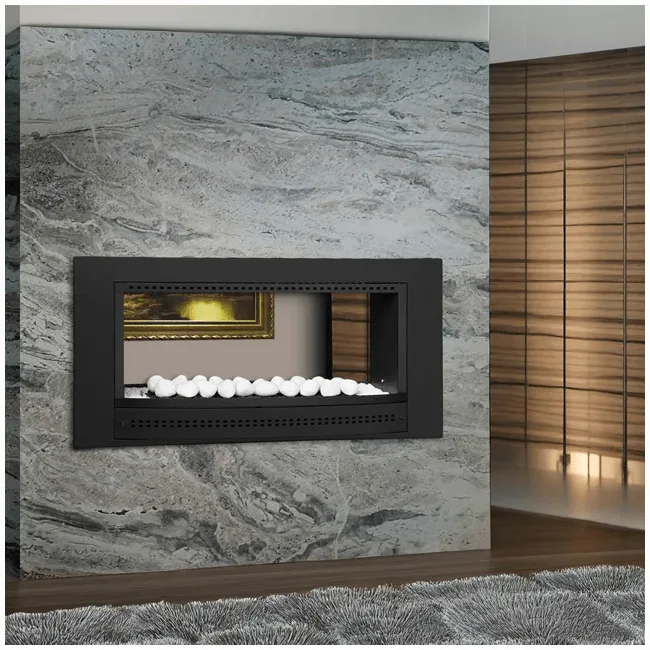 Double Sided Gas Fireplace Installed