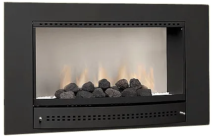 Classic Gas Fireplace Black