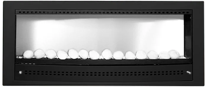 Contemporary Gas Fireplace Black