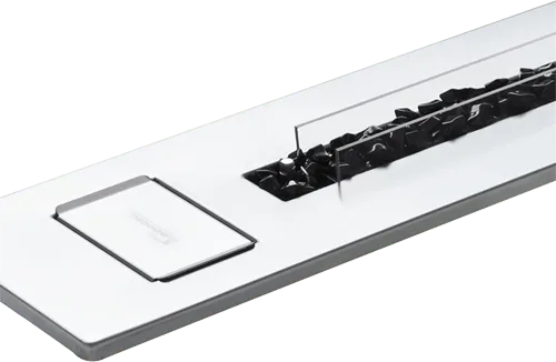 Flameline Drop in gas Fireplace Black