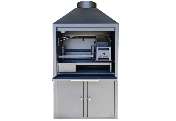 900 freestanding braai