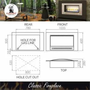 Classic Gas Fireplace Specs